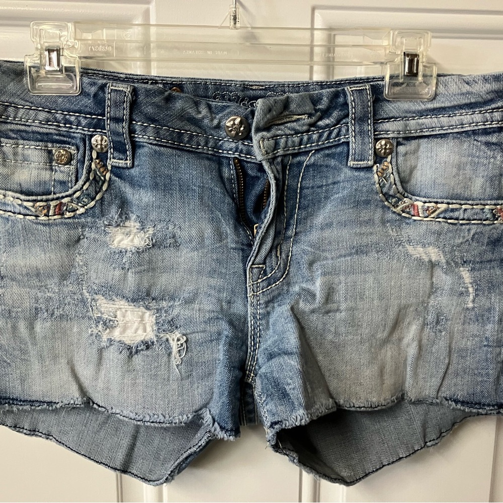Signature Light Blue Jean Shorts
